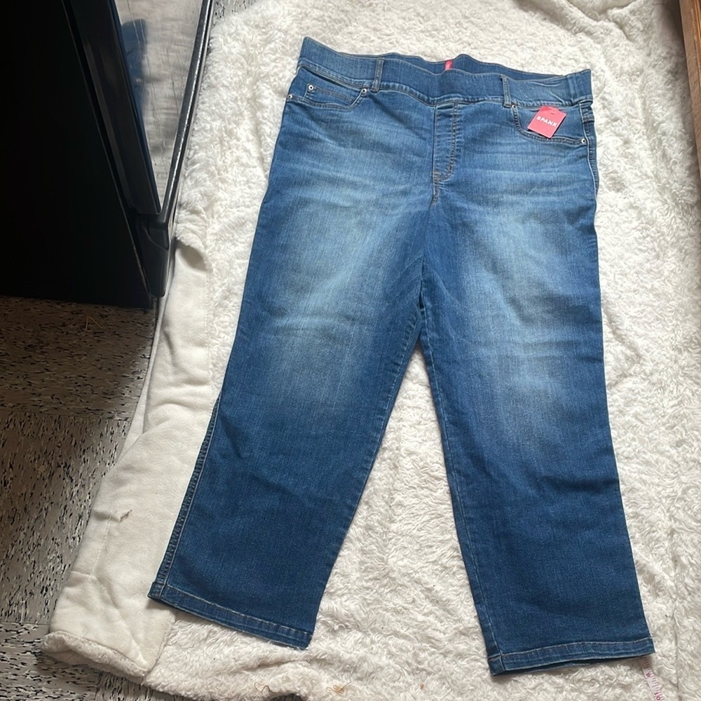 Spanx Women's Blue Jeans - Picture 1 of 12
